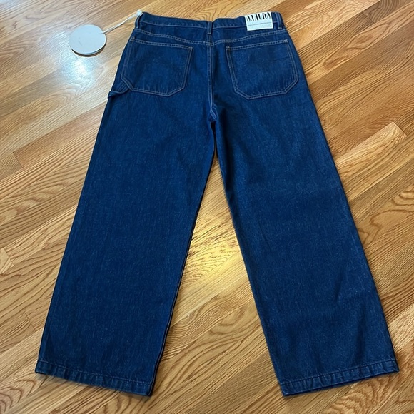MOTHER Snacks High-Rise Utility Puddle Jeans Size 30 NWT - Picture 12 of 13